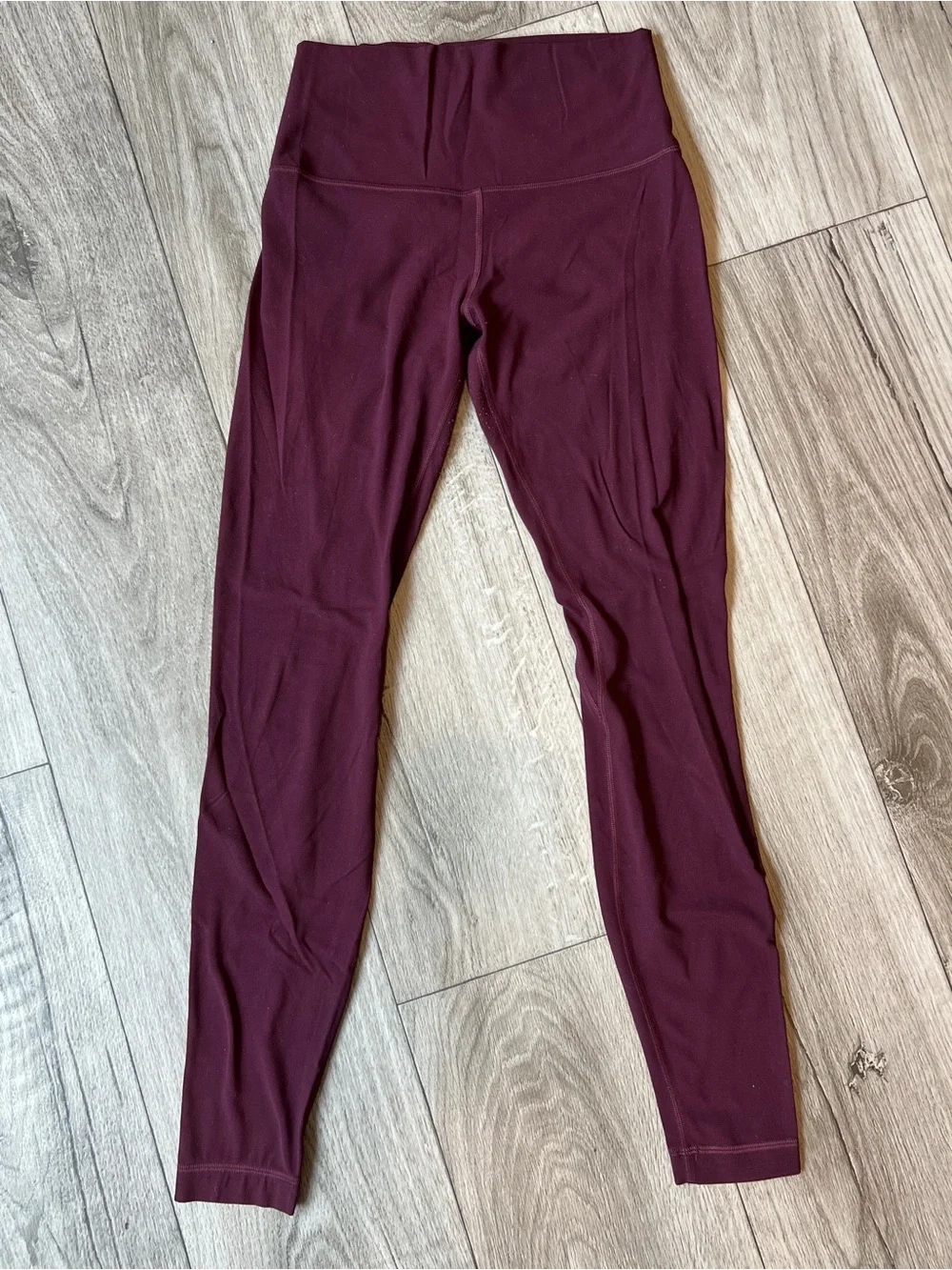 Lululemon Burgundy High Rise Leggings Medium Full Length